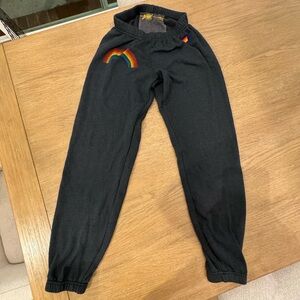 AVIATOR NATION LOGO SWEATPANTS - CHARCOAL - SIZE X-SMALL